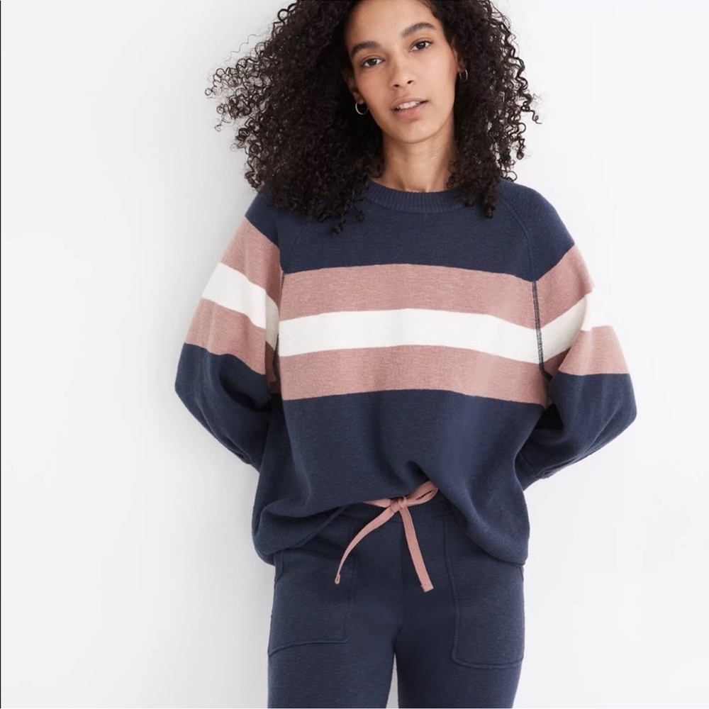 MADEWELL Telluride Sweater Striped extra small